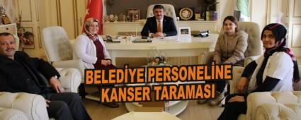 Belediye personeline kanser taramas