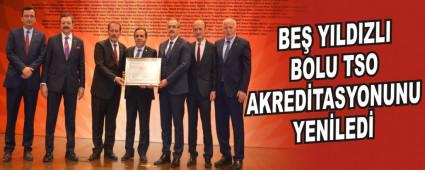 BE YILDIZLI BOLU TSO AKREDTASYONUNU YENLED