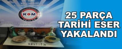 25 para tarihi eser yakaland