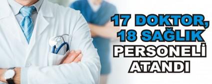 17 Doktor, 18 Salk Personeli Atand