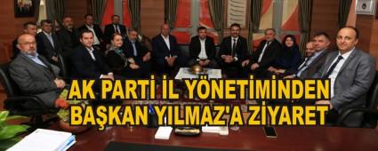 AK PART L YNETMNDEN BAKAN YILMAZ'A ZYARET