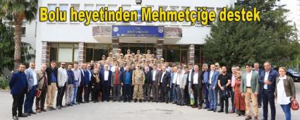 Bolu heyetinden Mehmetie destek
