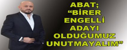    ABAT; BRER ENGELL ADAYI OLDUUMUZ UNUTMAYALIM
