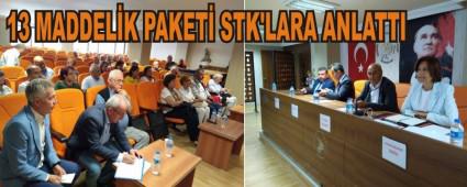 13 MADDELK PAKET STK'LARA ANLATTI