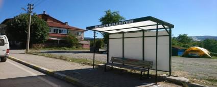 Mengen'e yeni otobs duraklar