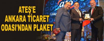 ATE'E ANKARA TCARET ODASI'NDAN PLAKET