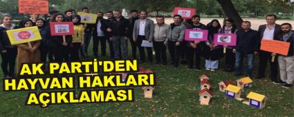 AK PART'DEN HAYVAN HAKLARI AIKLAMASI