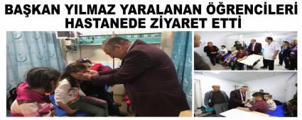 BAKAN YILMAZ YARALANAN RENCLER HASTANEDE ZYARET ETT