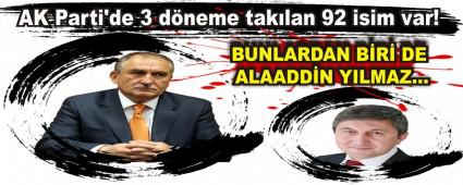 AK Parti'de 3 dneme taklan 92 isim var!