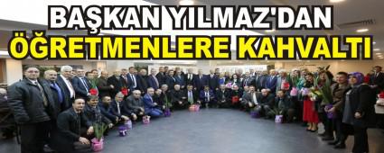 BAKAN YILMAZ'DAN RETMENLERE KAHVALTI