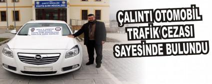 ALINTI OTOMOBL TRAFK CEZASI SAYESNDE BULUNDU