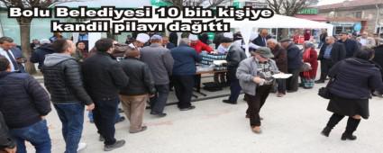 Bolu Belediyesi 10 bin kiiye kandil pilav datt