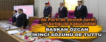 Ak Parti de destek verdi, oy birlii ile kabul edildi