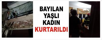 BAYILAN YALI KADIN KURTARILDI