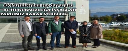 Ak Partililerden su duyurusu;