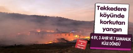 Tekkedere kynde korkutan yangn