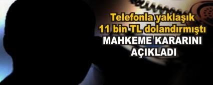 Telefonla yaklak 11 bin TL dolandrmt