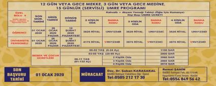 AKMER rehberliinde umre program  