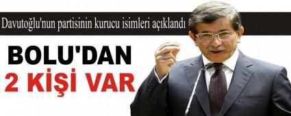 Davutolu\'nun partisinin kurucu isimleri akland