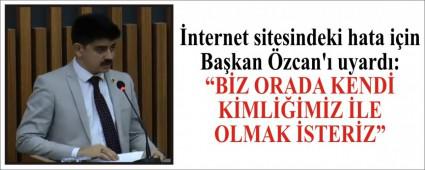 nternet sitesindeki hata iin Bakan zcan\' uyard