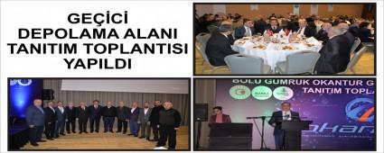 GEC DEPOLAMA ALANI TANITIM TOPLANTISI YAPILDI