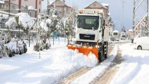 Karla mcadele ekiplerinden youn mesai