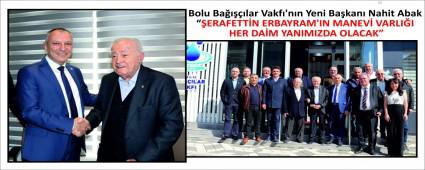 Bolu Balar Vakf\'nn Yeni Bakan Nahit Abak