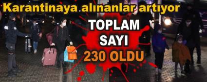 Karantinaya alnanlar artyor