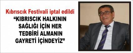 Kbrsck Festivali iptal edildi