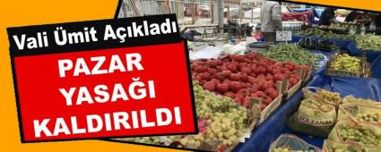 PAZAR YASAI KALDIRILDI