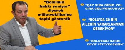 Bolu\'nun hakk yeniyor diyerek milletvekillerine tepki gsterdi:
