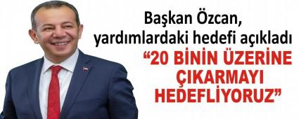 Bakan zcan, yardmlardaki hedefi aklad