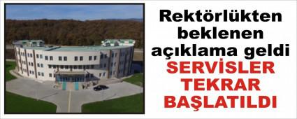 Rektrlkten beklenen aklama geldi