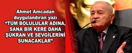 Ahmet Amcadan duygulandran yaz