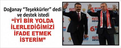 Doanay Teekkrler dedi ve destek istedi