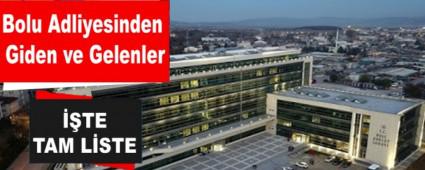 Bolu Adliyesinden Giden ve Gelenler