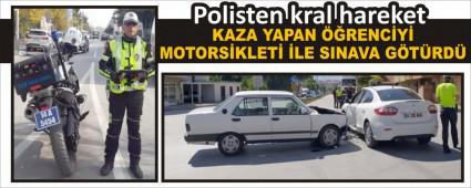 KAZA YAPAN RENCY MOTORSKLET LE SINAVA GTRD