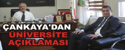 ANKAYA\'DAN NVERSTE AIKLAMASI