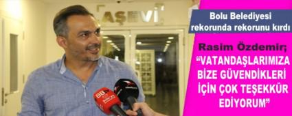 Bolu Belediyesi rekorunda rekorunu krd