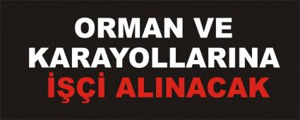 ORMAN VE KARAYOLLARINA  ALINACAK