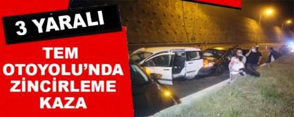 Tem Otoyolu\'nda zincirleme kaza