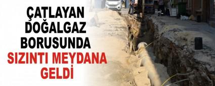 ATLAYAN DOALGAZ BORUSUNDA SIZINTI MEYDANA GELD