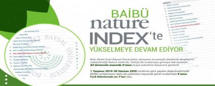 BAB, NATURE INDEX\'DE 9\'UNCU SIRAYA YKSELD
