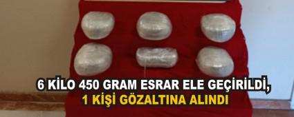 6 KLO 450 GRAM ESRAR ELE GERLD, 1 K GZALTINA ALINDI