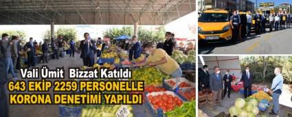 643 EKP 2259 PERSONELLE KORONA DENETM YAPILDI