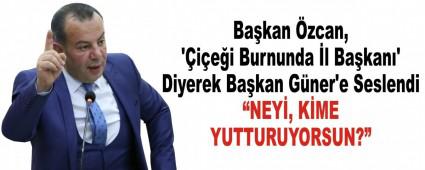 Bakan zcan, iei Burnunda l Bakan\' Diyerek Bakan Gner\'e Seslendi