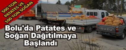 Bolu\'da Patates ve Soan Datlmaya Baland