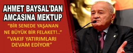 AHMET BAYSAL\'DAN AMCASINA MEKTUP