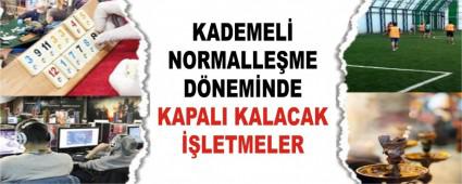 KADEMEL NORMALLEME DNEMNDE KAPALI KALACAK LETMELER