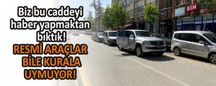 Biz bu caddeyi haber yapmaktan bktk!